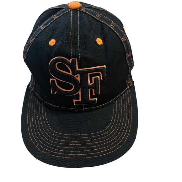 Loga San Francisco Giants Fitted Hat Adult Small Contrast Stitch Embroidered - Picture 1 of 8